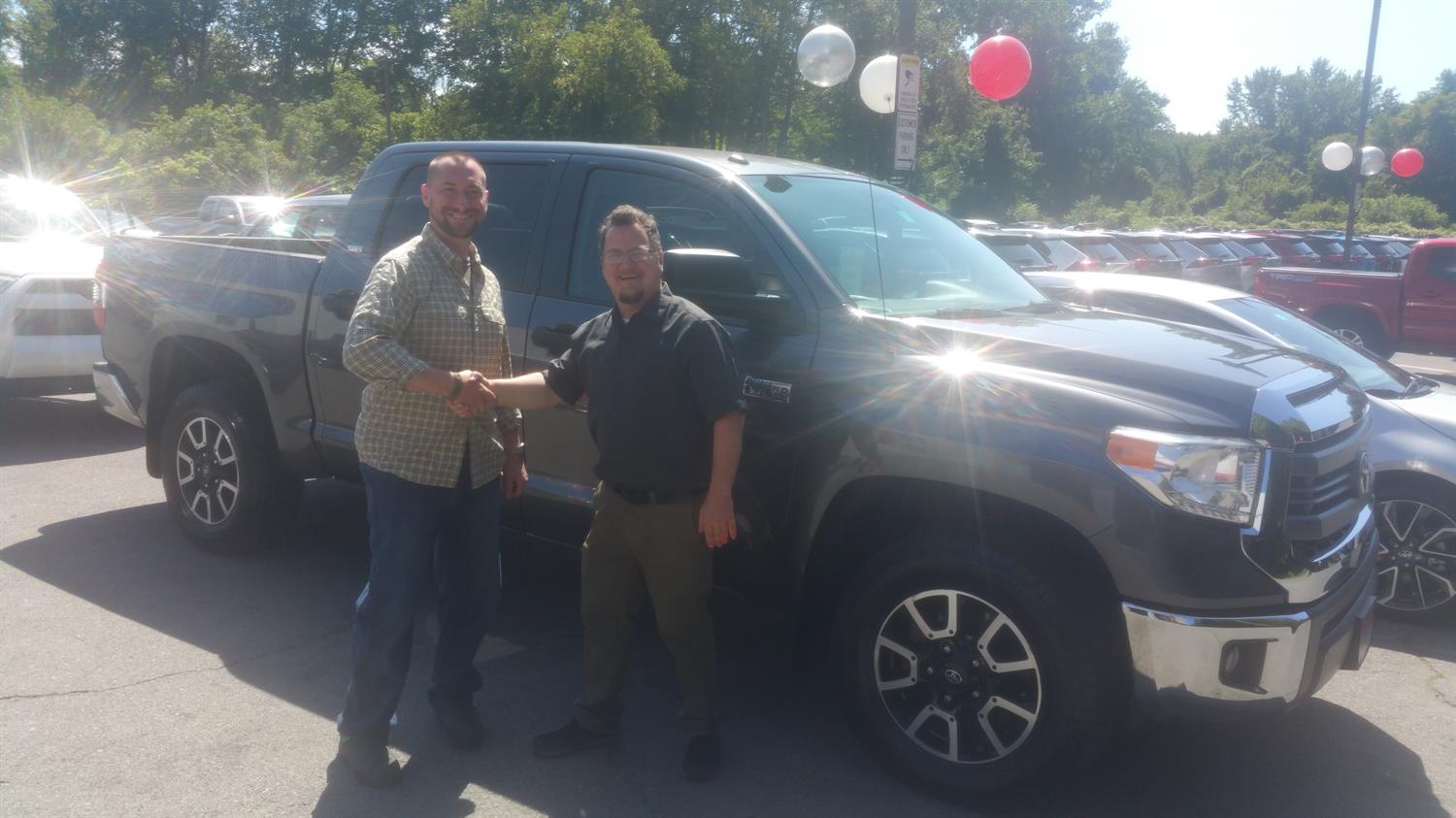 JAMES, we hope you enjoy your new 2014 Toyota Tundra